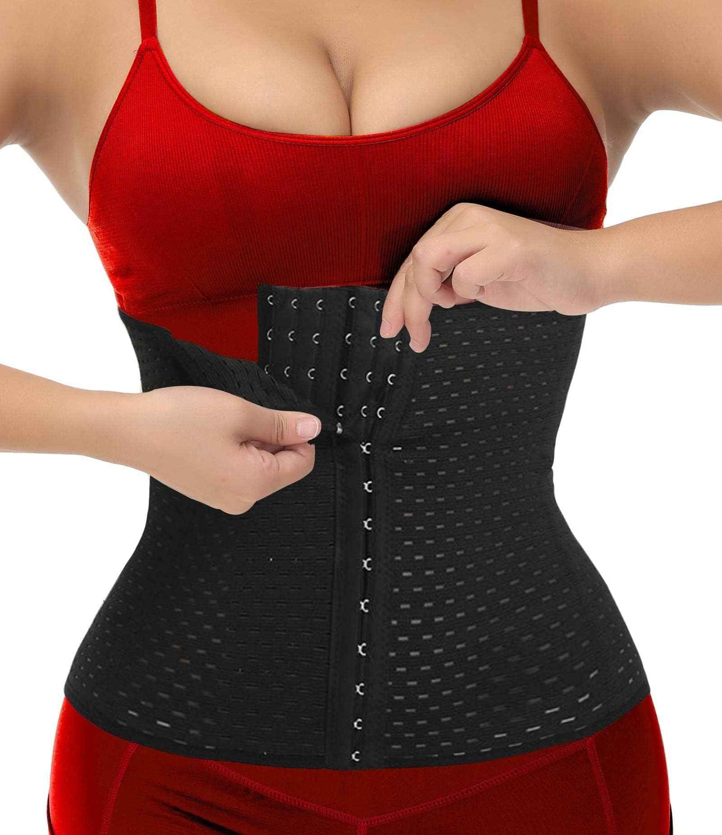 Waist Trainer for Women Lower Belly Fat Hourglass Body Shaper Waist Cincher Shapewear with Steel Bones Extender