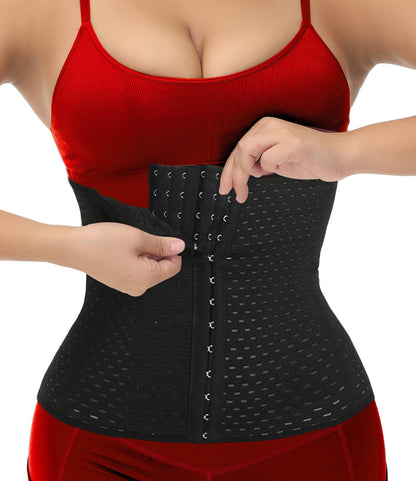 Waist Trainer for Women Lower Belly Fat Hourglass Body Shaper Waist Cincher Shapewear with Steel Bones Extender