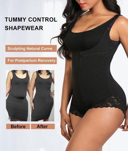 YIANNA Fajas Colombianas Shapewear for Women Postpartum Tummy Control Body Shaper Butt Lifter Bodysuit