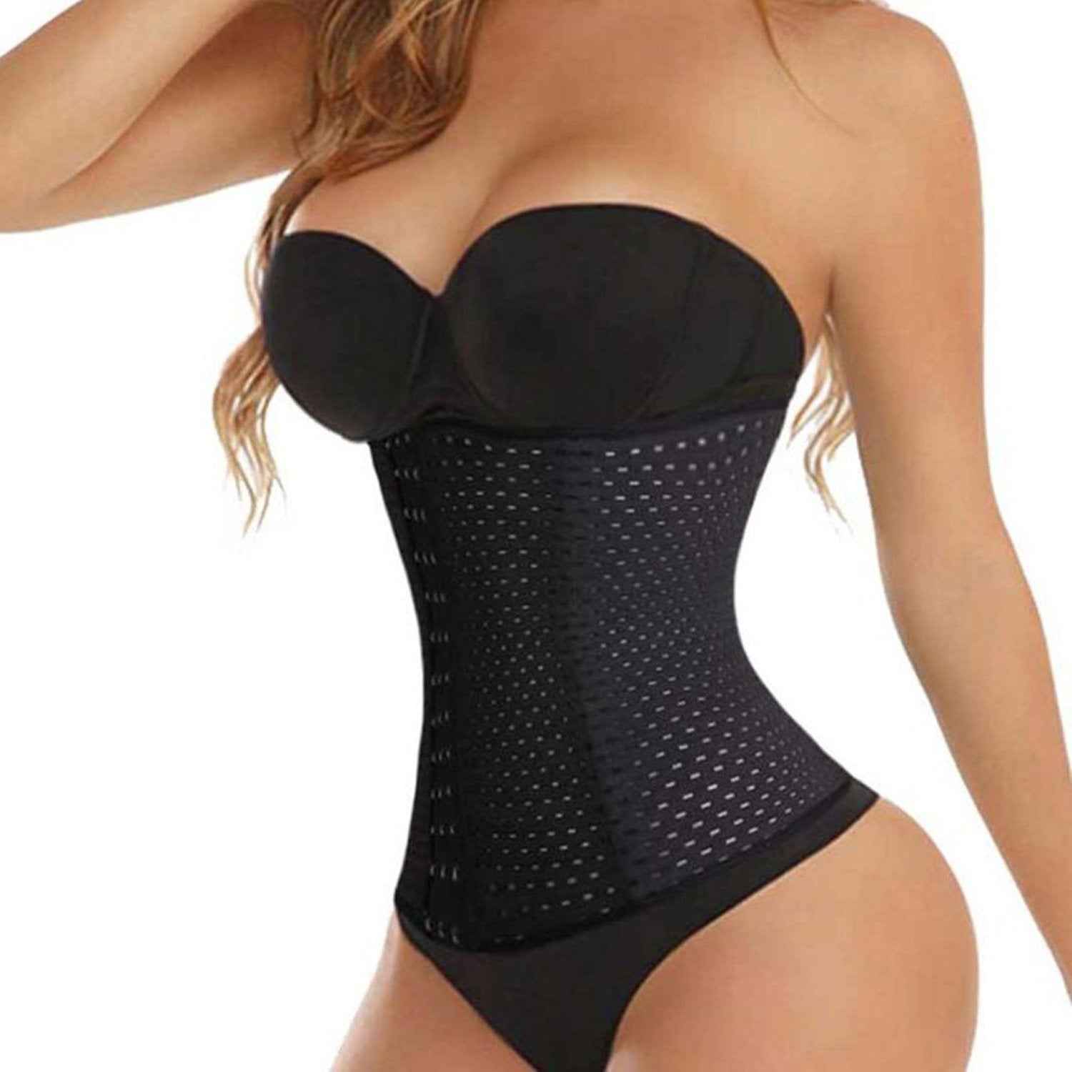 FUT Waist Trainer for Women Tummy Control Body Shaper Waist Cincher Shapewear with Steel Bones
