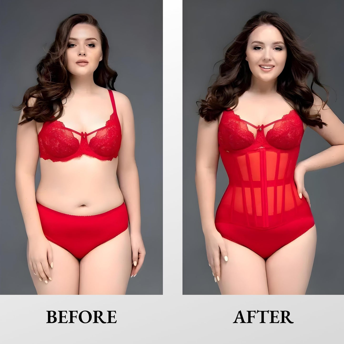 Mesh Corset Waist Trainer for Women - Underbust Corset Lace Up - Waist Cincher Shapewear - Body Shaper