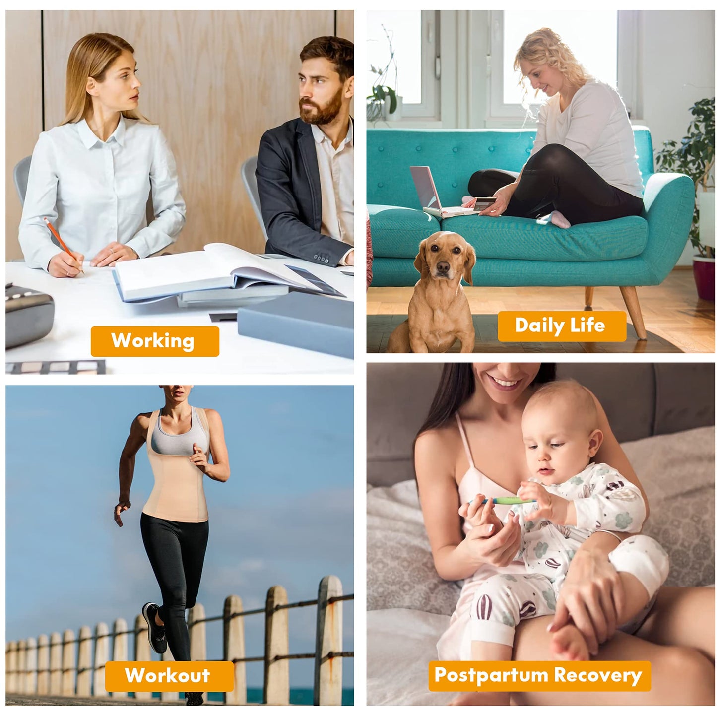 Eleady Womens Waist Trainer Corset Vest Weight Loss Breathable Tank Tops Tummy Control Shapewear Slimming Body Shaper