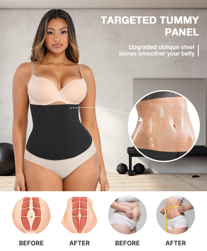 Lover-Beauty Waist Trainer for Women Corset Shapewear Tummy Control Waist Cincher Postpartum Girdle Body Shaper