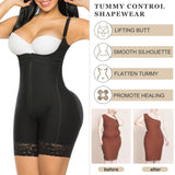 YIANNA Fajas Colombianas Shapewear for Women Postparto Postpartum Tummy Control Body Shaper Butt Lifter Bodysuit Black,YA7212-Black-M