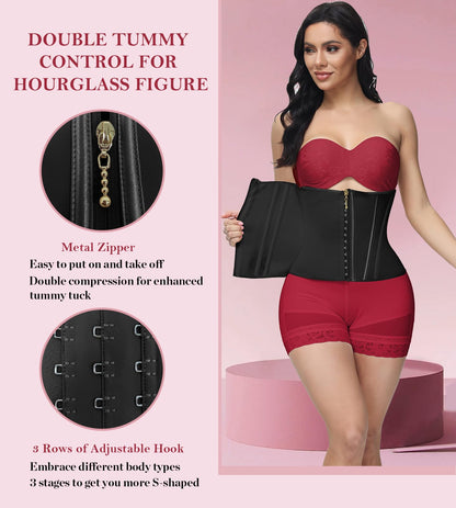 SHAPSHE Waist Trainer for Women, Tummy Control Waist Cincher, Hourglass Sport Workout Faja Body Shaper