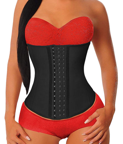YIANNA Waist Trainer for Women Latex Underbust Waist Cincher Corset Sport Girdle Hourglass Body Shaper