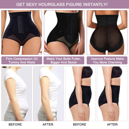 YERKOAD Tummy Control Panties for Women Shapewear Butt Lifter Short High Waist Trainer Corset Slimming Body Shaper Underwear