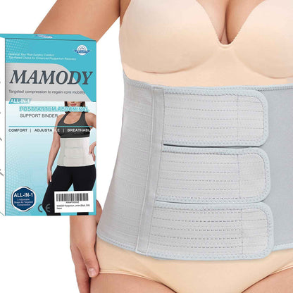 Postpartum Recovery Abdominal Binder Belly Band for Natural Delivery & C-Section Recovery, 9" High Compression Wrap