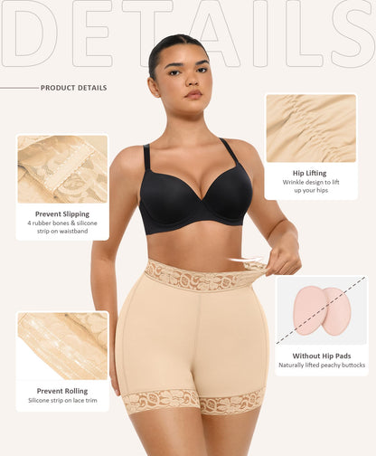 FeelinGirl Butt Lifter Panties Hip Enhancer Shapewear Tummy Control Body Shaper Shorts
