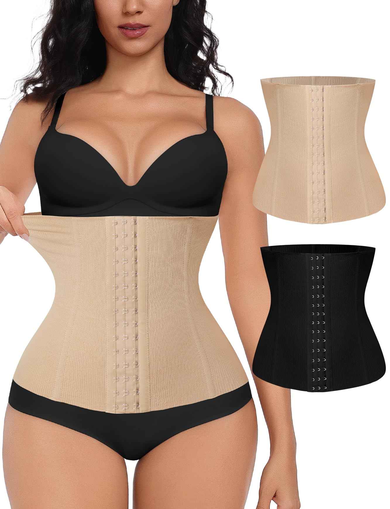 EUYZOU Womens Waist Trainer Corset Postpartum Fajas Tummy Control Girdle Shapewear Waist Cincher