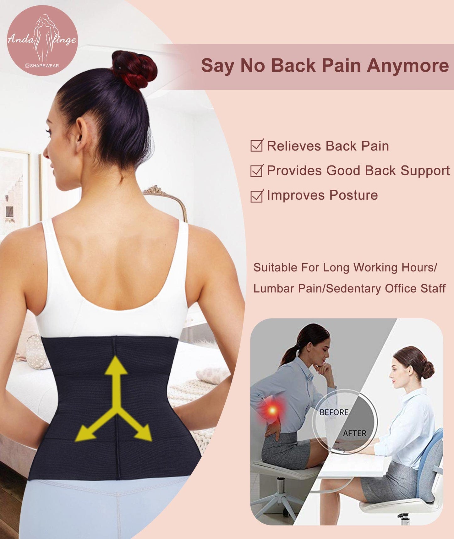 Waist Trainer for Women Lower Belly Fat Hourglass Body Shaper Waist Cincher Shapewear with Steel Bones Extender