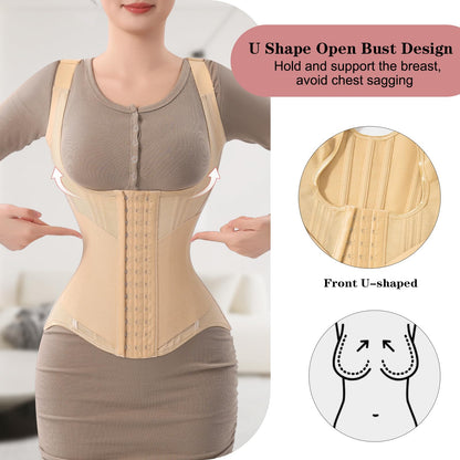 Waist Trainer for Women Corset Shapewear Tummy Control Vest Waist Cincher Shaper Workout Girdle
