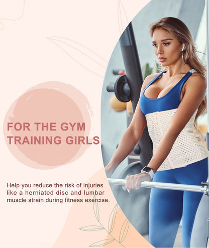 Waist Trainer for Women Lower Belly Fat Hourglass Body Shaper Waist Cincher Shapewear with Steel Bones Extender