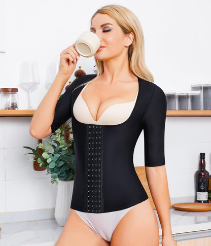 Gotoly Women Waist Trainer Corset Tummy Control Shapewear Upper Arm Shaper Post Surgical Slimmer Compression Tops