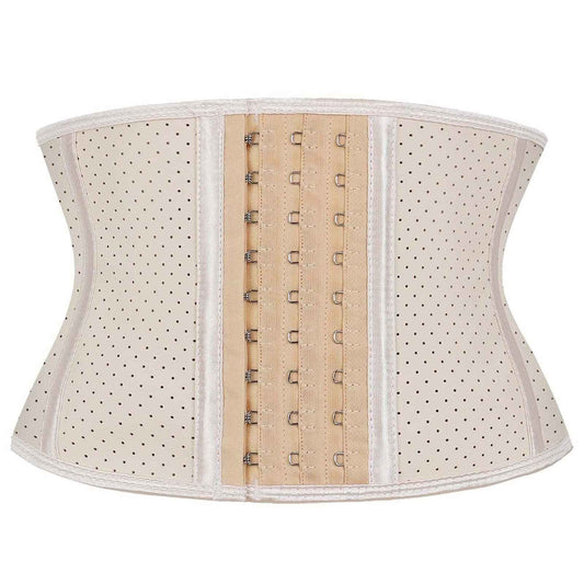 Atbuty Super Short Torso Waist Trainers Cincher Corset Tummy Shaper Slimming Latex Girdle