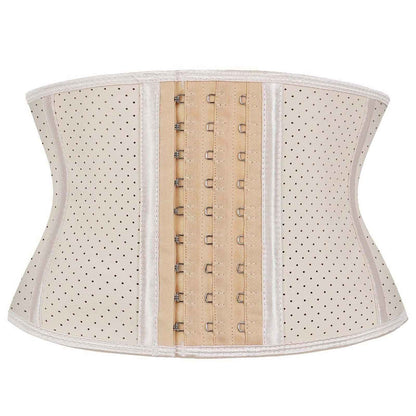 Atbuty Super Short Torso Waist Trainers Cincher Corset Tummy Shaper Slimming Latex Girdle