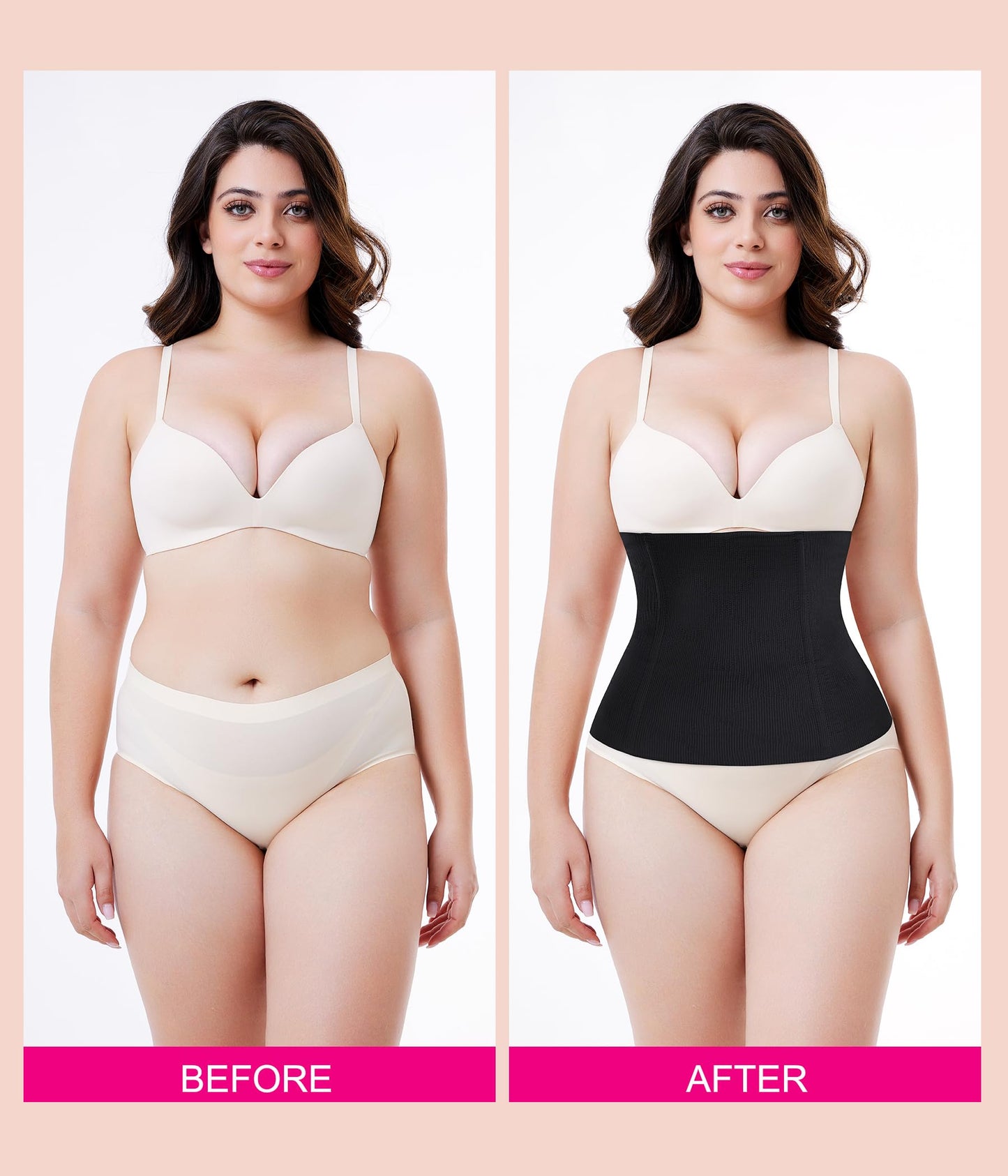 Nebility Waist Trainer for Women Plus Size Corset Shapewear Tummy Control Waist Cincher Postpartum Girdle Body Shaper