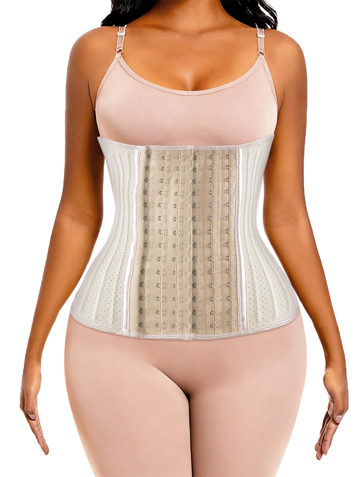 ECOWALSON Waist Trainer for Women - 9/25 Steel Bones & Additional Extender Cincher Corset for Hourglass body Shaper