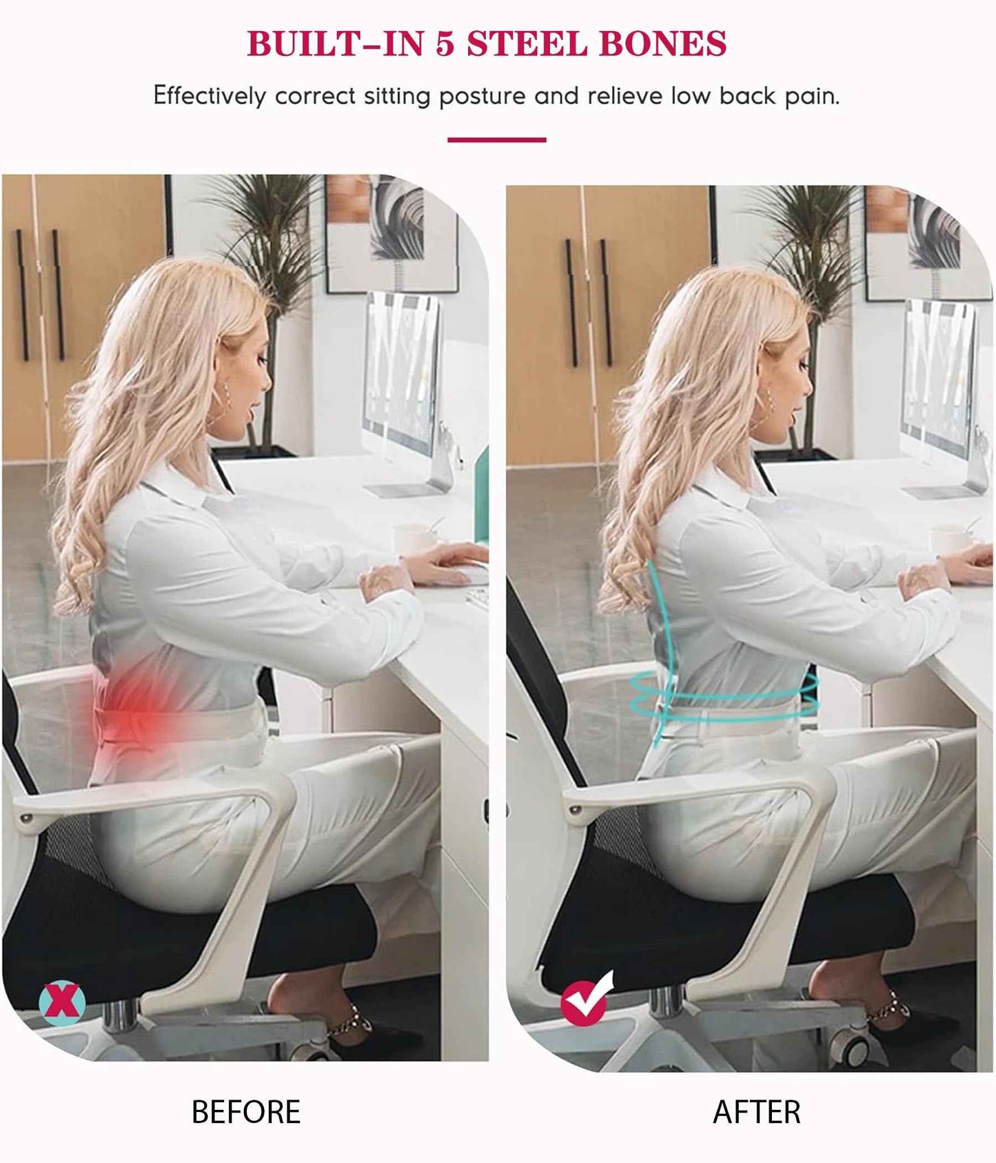 LODAY Waist Trainer for Women Corset Shapewear Tummy Control Body Shaper Cross Mesh Waist Cincher Postpartum Girdle