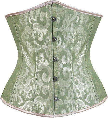 Kranchungel Underbust Corsets for Women Black Corset Top Waist Trainer Fashion Bustier Plus Size Corset