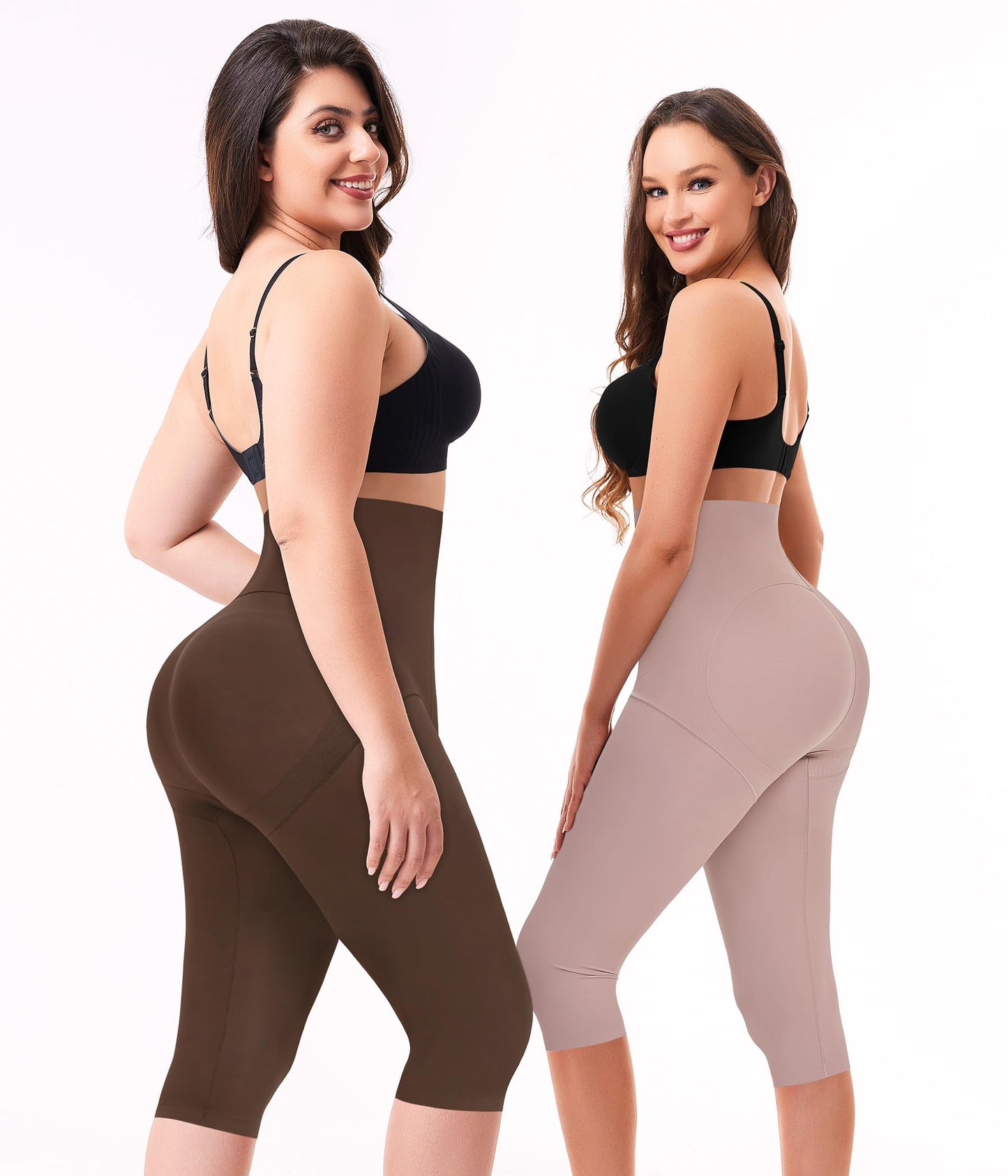 Nebility Compression Leggings for Women Seamless Shapewear Butt Lifting Panties Waist Trainer Tummy Control Thigh Body Shaper