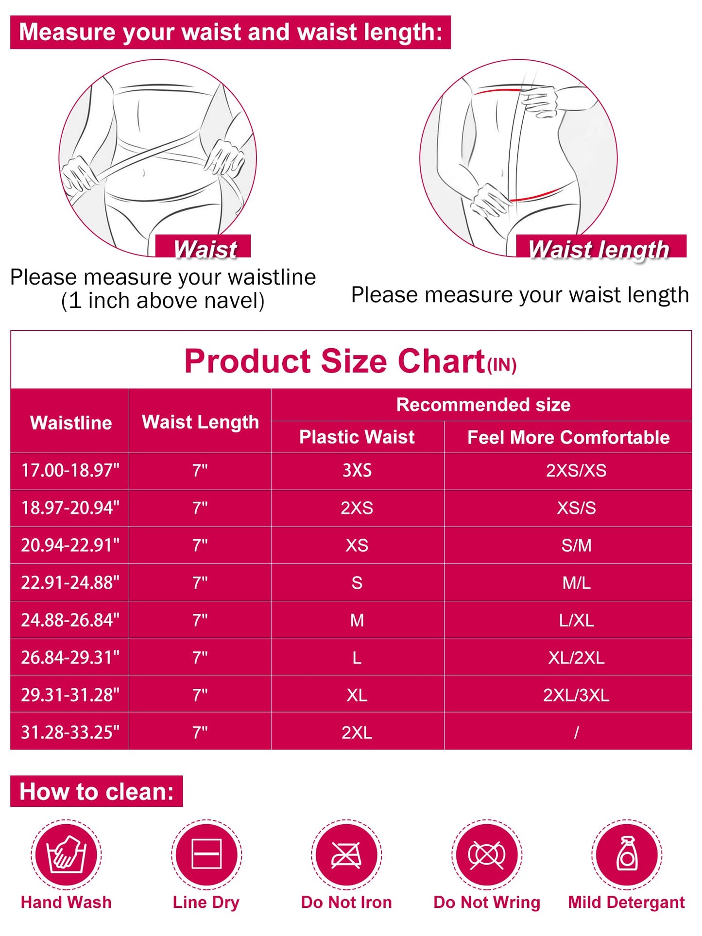 Atbuty Super Short Torso Waist Trainers Cincher Corset Tummy Shaper Slimming Latex Girdle