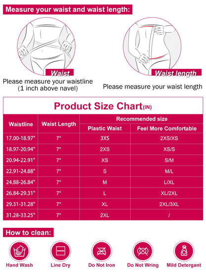 Atbuty Super Short Torso Waist Trainers Cincher Corset Tummy Shaper Slimming Latex Girdle