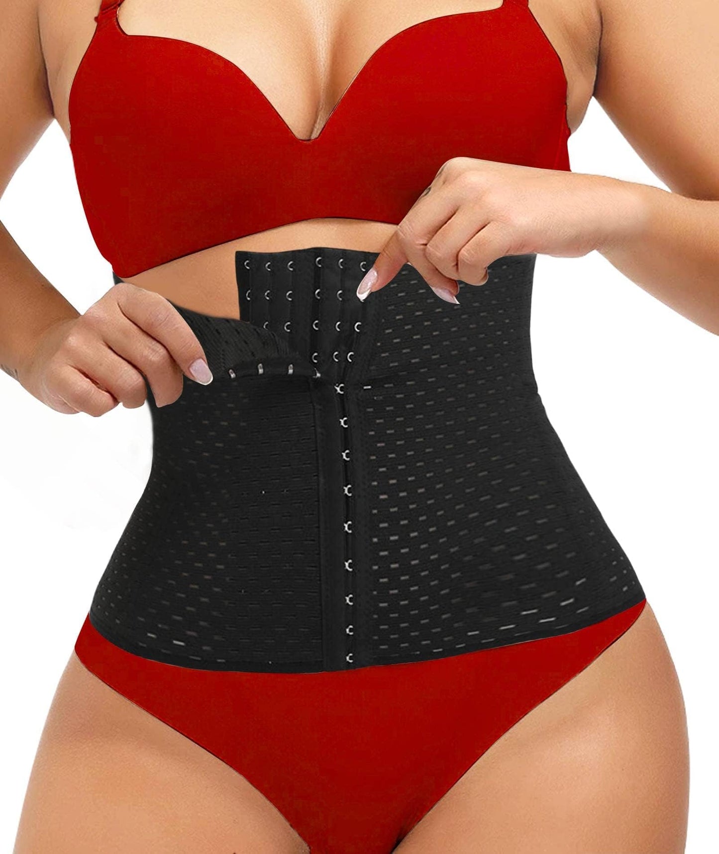 Waist Trainer for Women Lower Belly Fat Hourglass Body Shaper Waist Cincher Shapewear with Steel Bones Extender