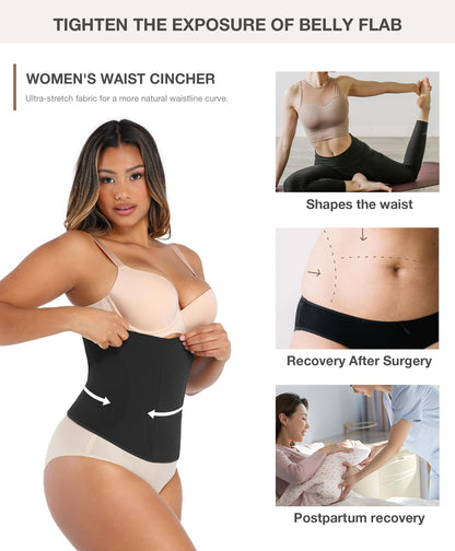 Lover-Beauty Waist Trainer for Women Corset Shapewear Tummy Control Waist Cincher Postpartum Girdle Body Shaper