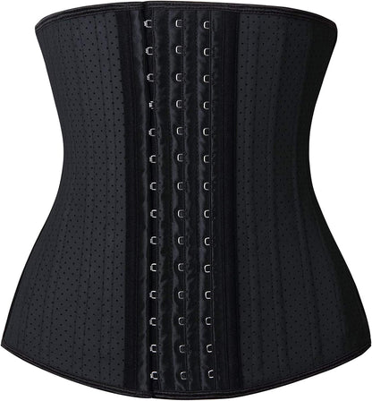 YIANNA Waist Trainer for Women Latex Underbust Waist Cincher Corset Sport Girdle Hourglass Body Shaper