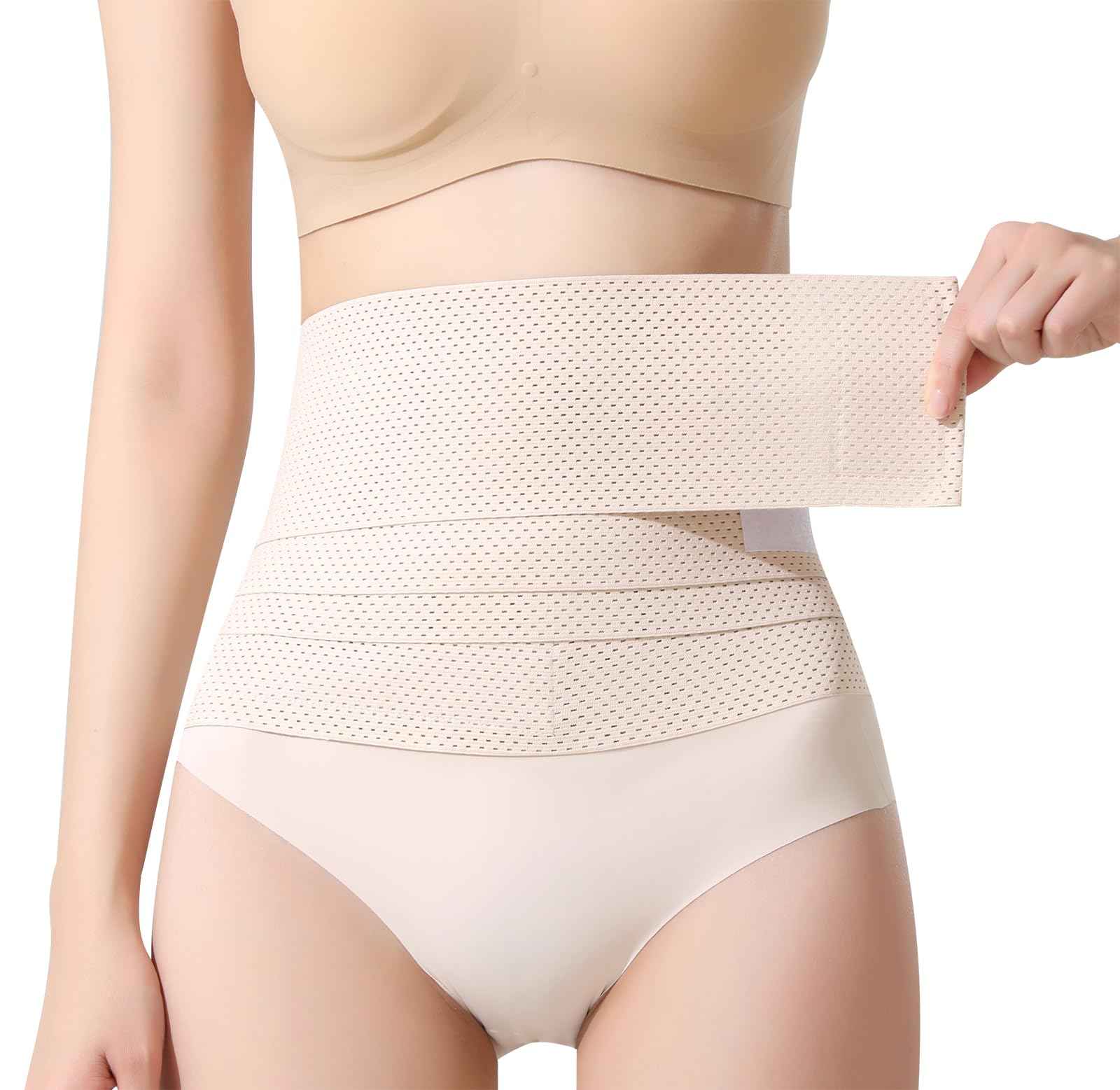 Waist Trainer for Women Lower Belly Fat, Belly Wrap Tummy Control Shapewear Corset Shapewear for Women, Faja Body Shaper