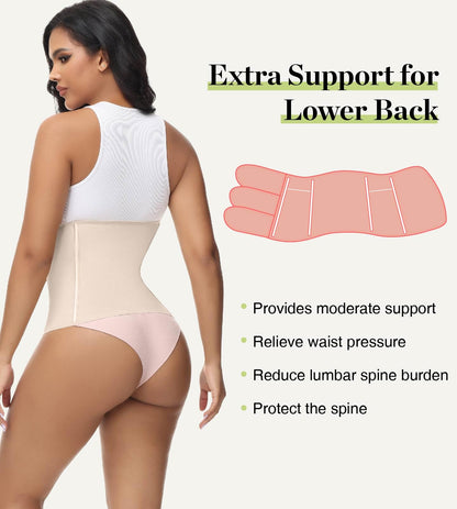 SHAPSHE Waist Trainer for Women Postpartum Recovery Wrap Waist Cincher Corset Shapewear Belly Band