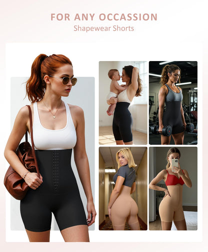 FeelinGirl Shapewear for Women Tummy Control High Waist Body Shaper Shorts Waist Trainer Girdle Thigh Slimming Panties