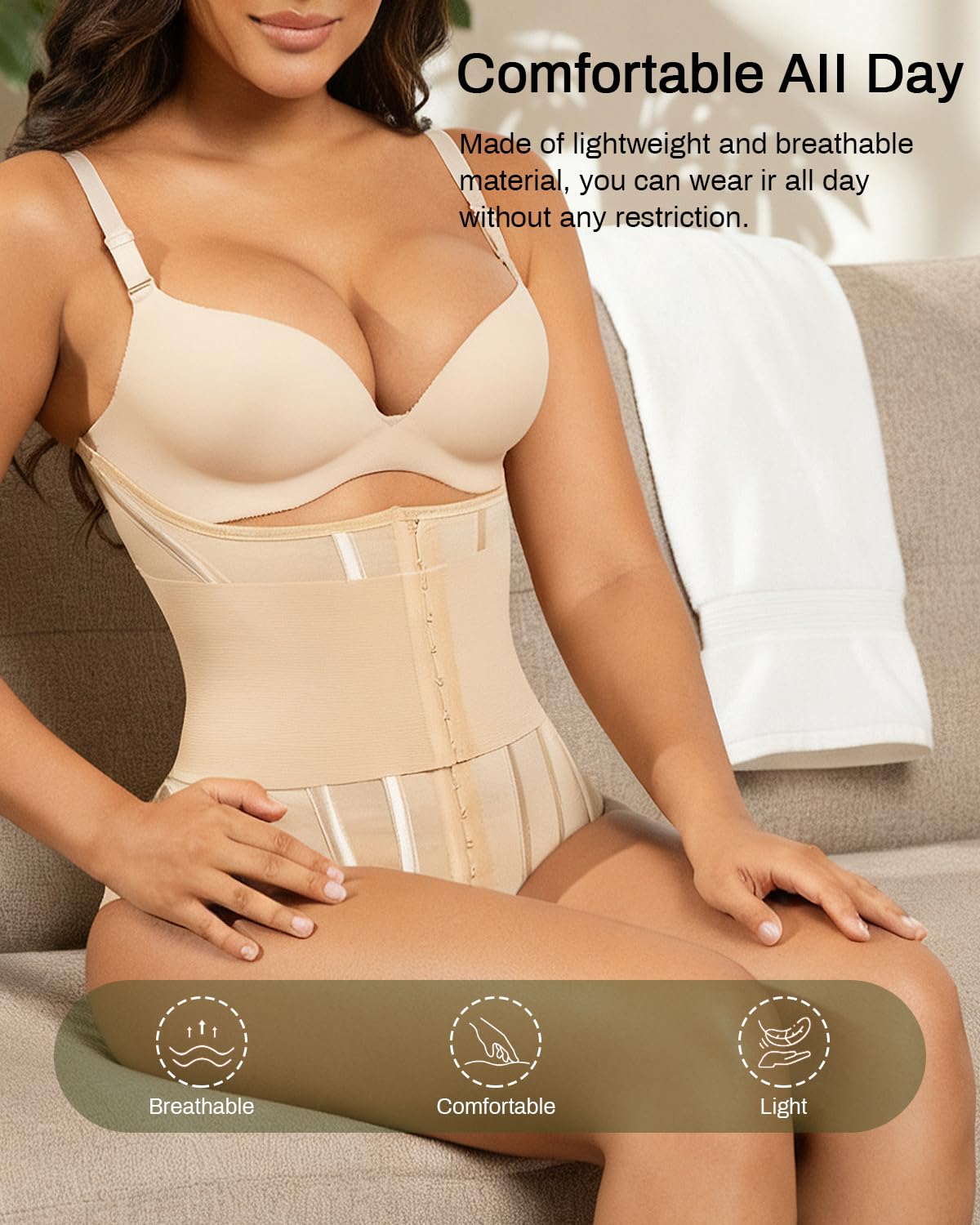Waist Trainer for Women Faja Body Shaper Tummy Control Shapewear Waist Cinchers Corset