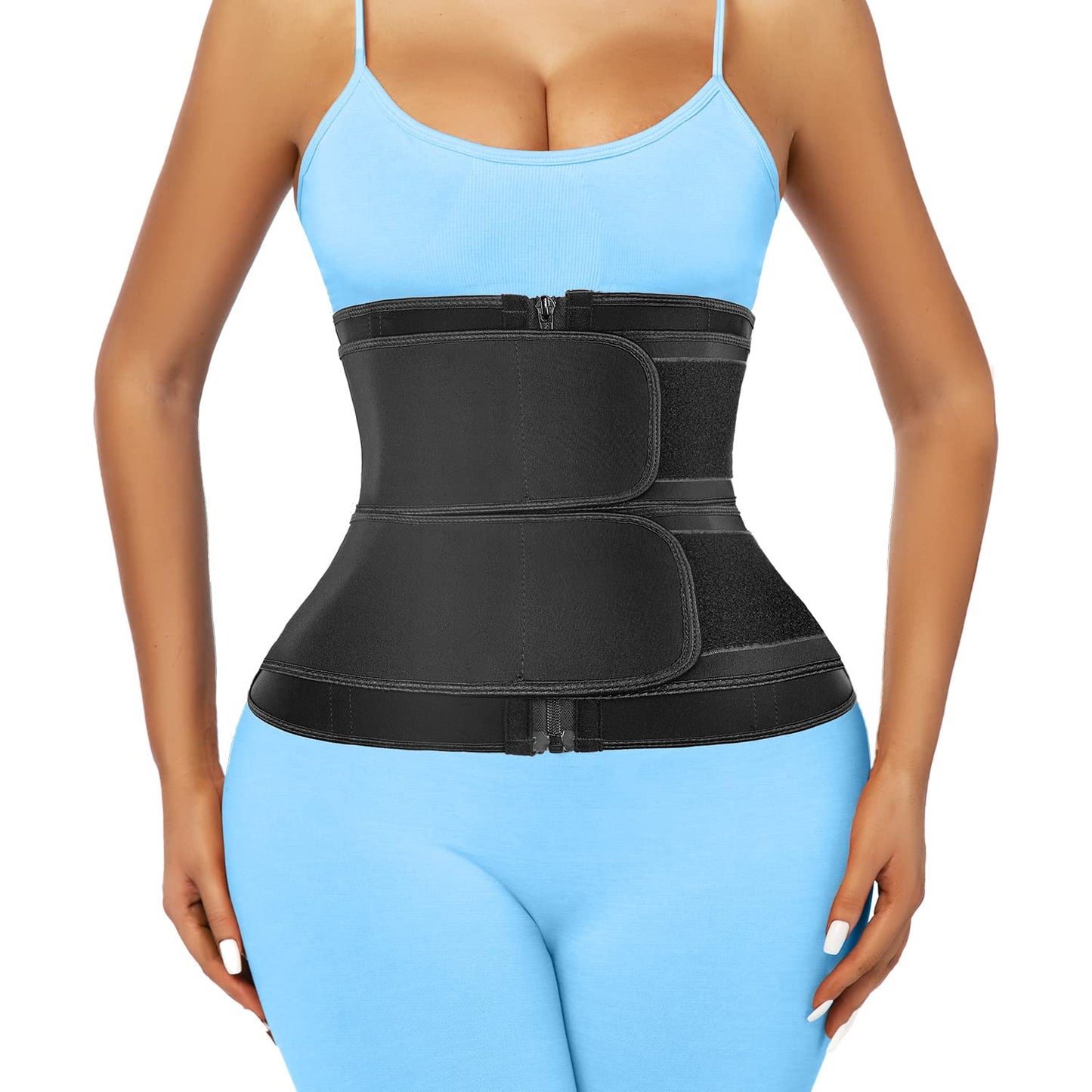 Atbuty Short Torso Waist Trainers Cincher for Women Corset Underbust Latex Sport Girdle Hourglass Body Shaper