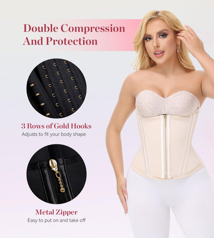 SHAPSHE Waist Trainer for Women, Tummy Control Waist Cincher, Hourglass Sport Workout Faja Body Shaper