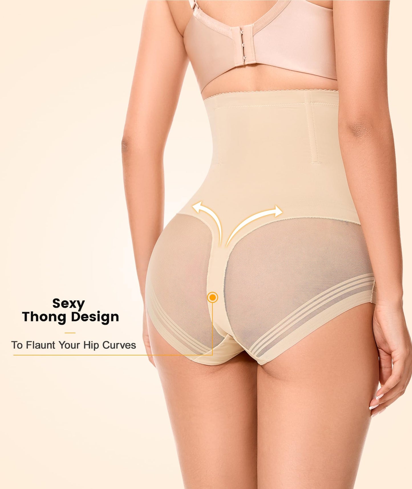 SIMIYA Tummy Control Shapewear for Women High Waist Trainer Shaping Underwear Panties Girdle Stomach Compression Body Shaper