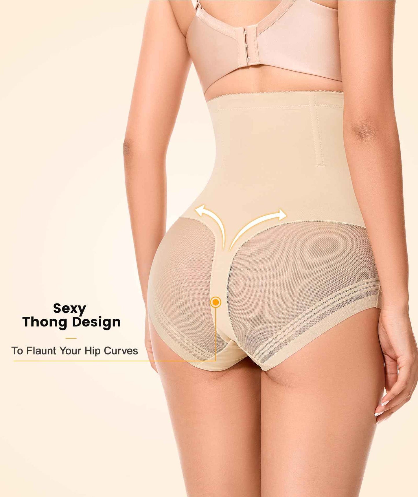 SIMIYA Tummy Control Shapewear for Women High Waist Trainer Shaping Underwear Panties Girdle Stomach Compression Body Shaper