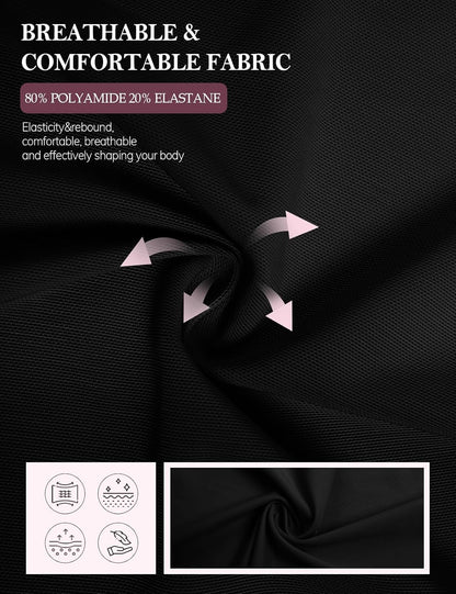 SHAPSHE Waist Trainer for Women Tummy Control Corset Sport Workout Body Shaper Compression Vest for Postpartum Gym with strap