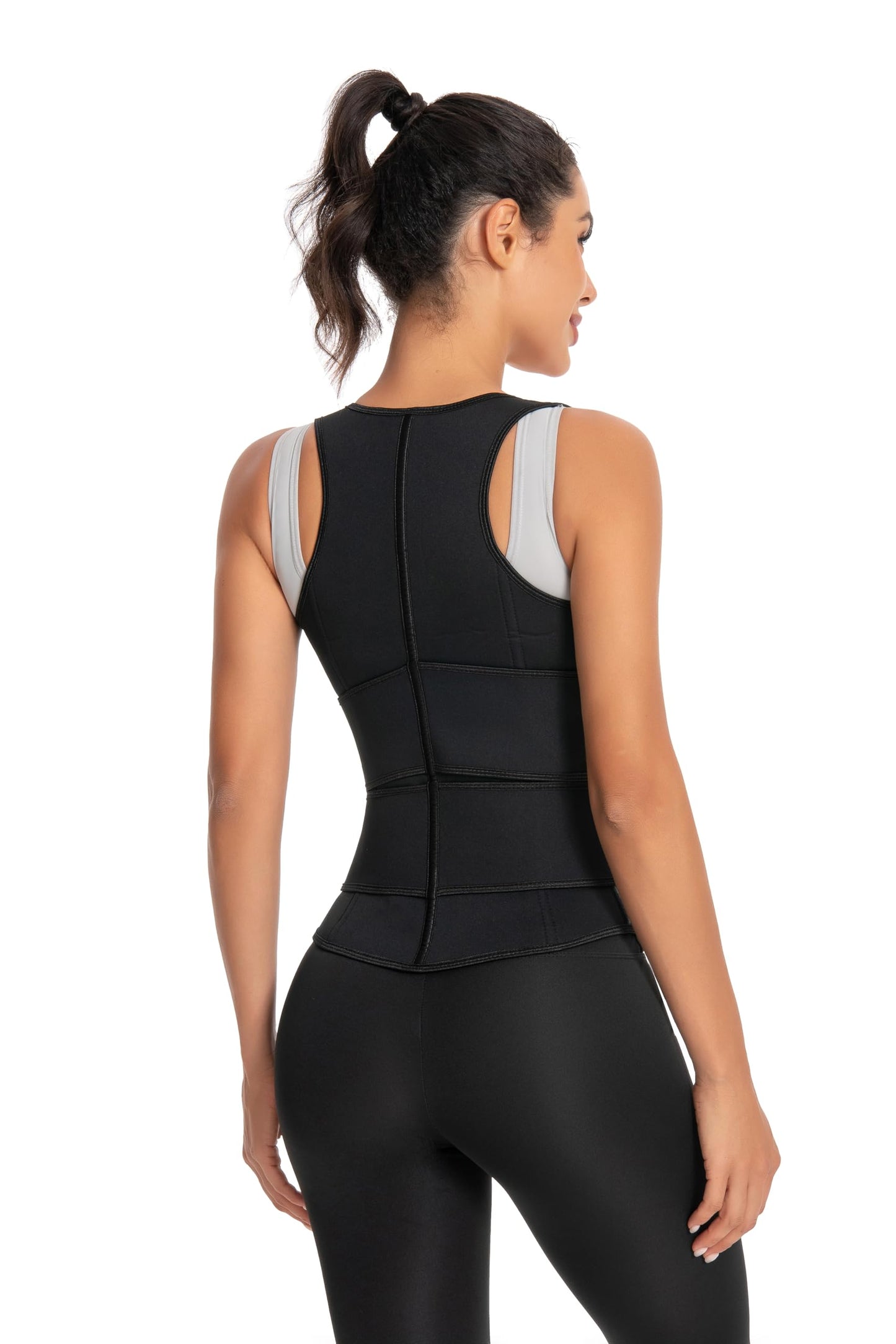 Corset Top Bodysuit Plus Size Black Shapewear Waist Trainer Corset Top