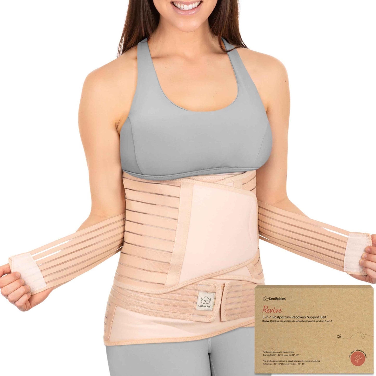 3 in 1 Postpartum Belly Support Recovery Wrap – Postpartum Belly Band, After Birth Brace, Slimming Girdles, Body Shaper Waist Shapewear, Post Surgery Pregnancy Belly Support Band (Midnight Black, M/L)
