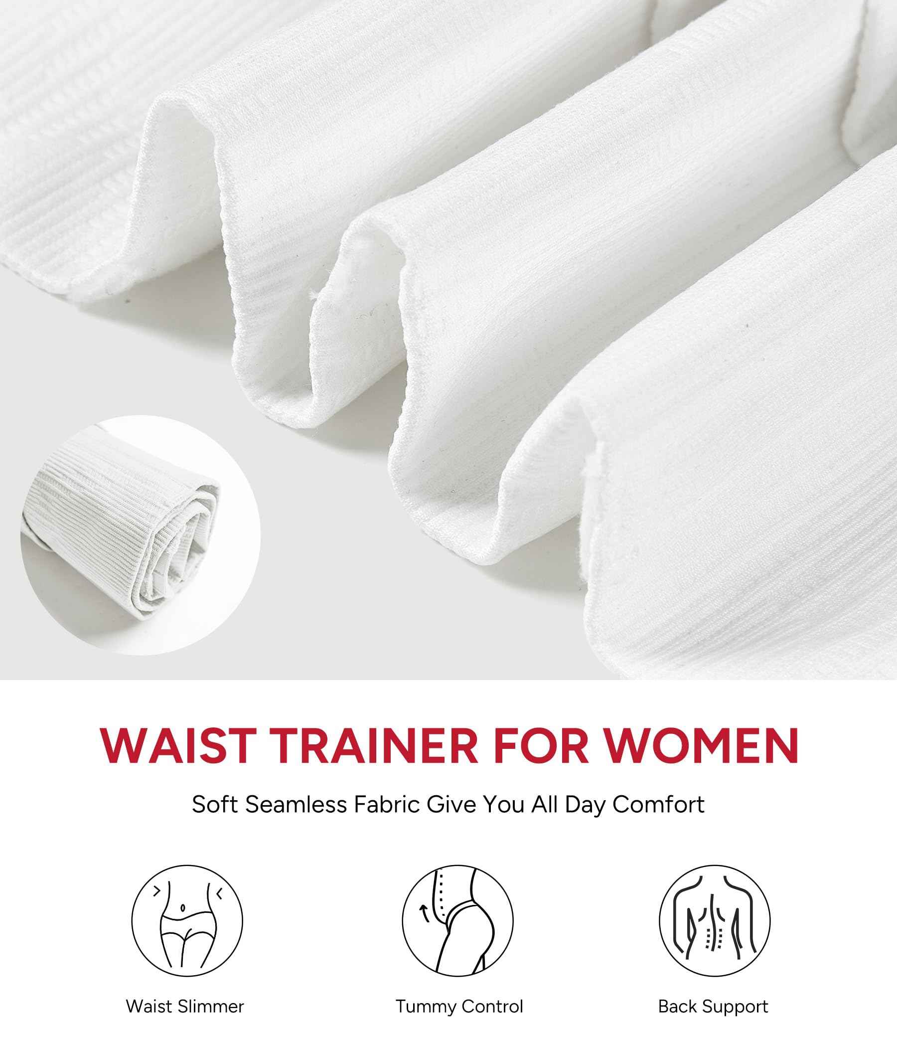 Nebility Waist Trainer for Women Seamless Corset Shapewear Tummy Control Segmented Waist Cincher Faja Body Shaper