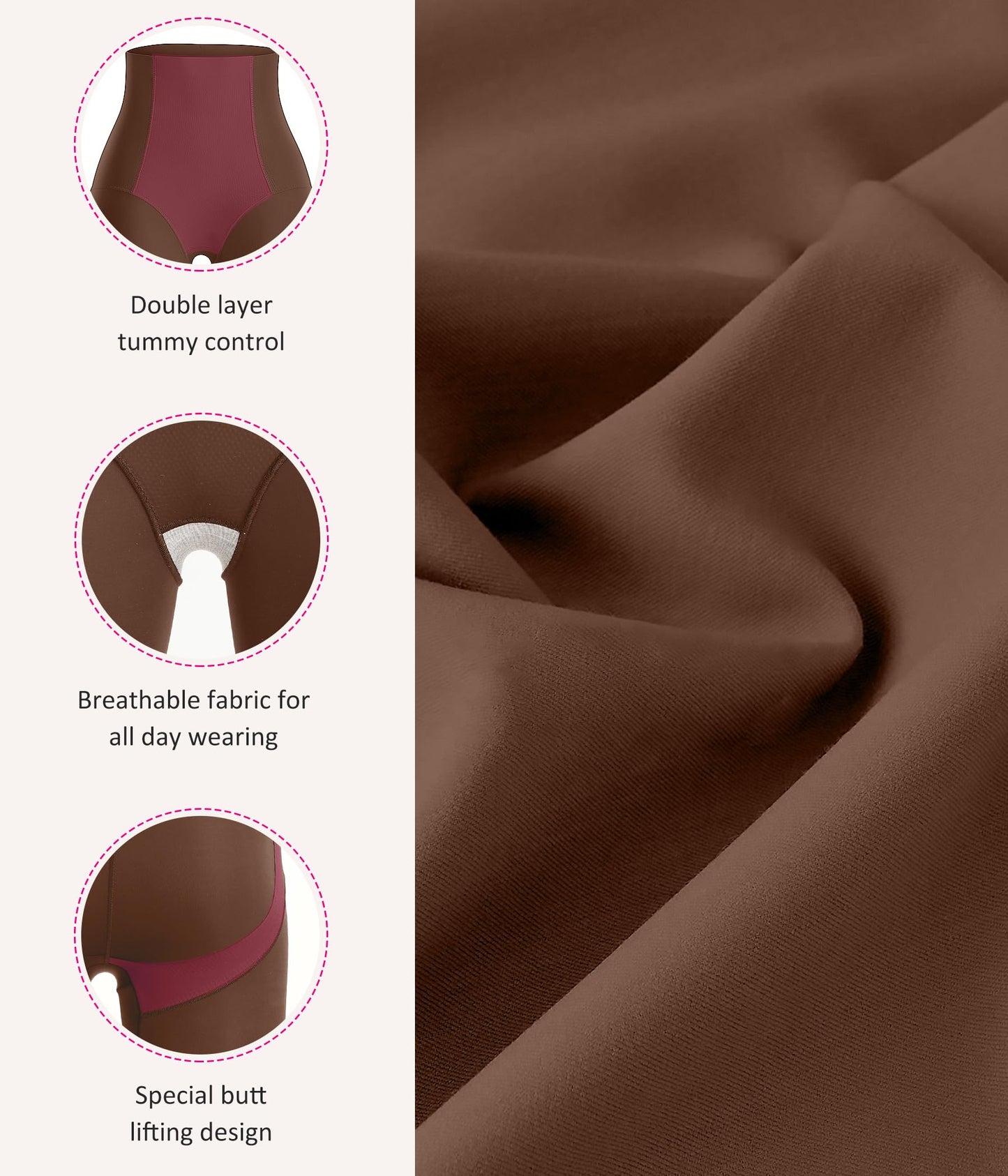 Nebility Compression Leggings for Women Seamless Shapewear Butt Lifting Panties Waist Trainer Tummy Control Thigh Body Shaper