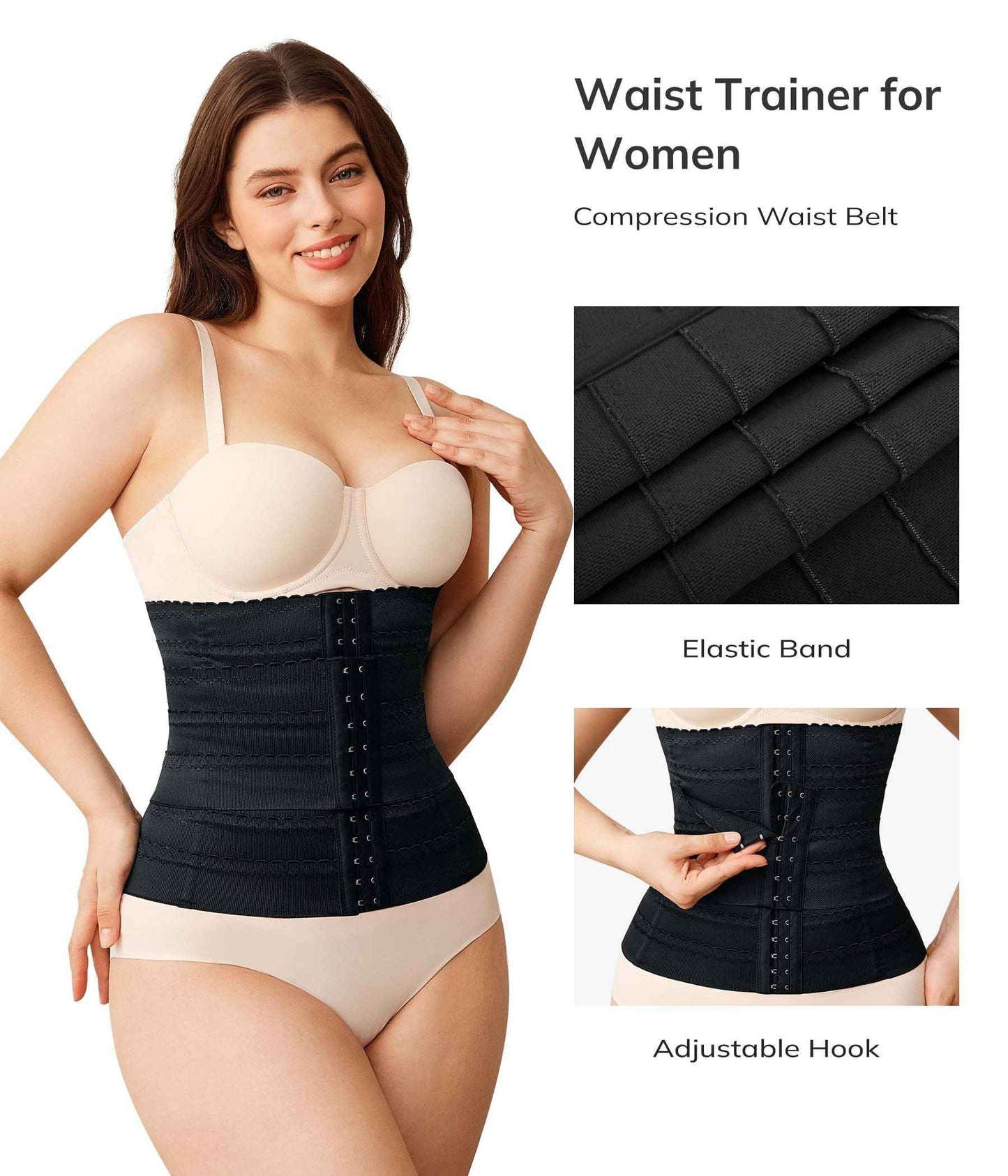 LODAY Waist Trainer for Women Corset Shapewear Tummy Control Faja Body Shaper Waist Cincher
