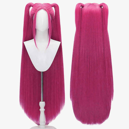 Snugeasy Rumi Costume Kids Wig Cosplay, Anime Mira Zoey Costume Wigs for Women Men, Purple Braid Wig Outfit Hair Halloween Cosplay Props