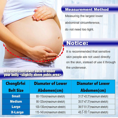 ChongErfei Maternity Belt, Pregnancy 3 in 1 Support Belt for Back/Pelvic/Hip Pain, Maternity Band Belly Support for Pregnancy Belly Support Band (L: Fit Ab 39.5"-51.3", Beige)