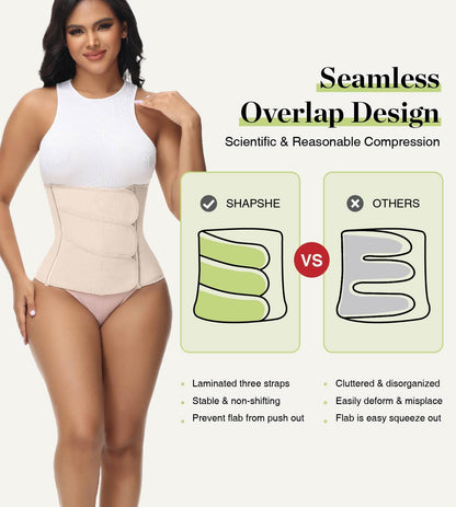 SHAPSHE Waist Trainer for Women Postpartum Recovery Wrap Waist Cincher Corset Shapewear Belly Band