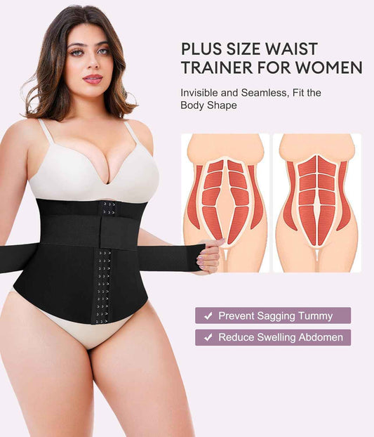 YERKOAD Waist Trainer for Women Plus Size Corset Shapewear Tummy Control Waist Cincher Postpartum Belly Band Wrap
