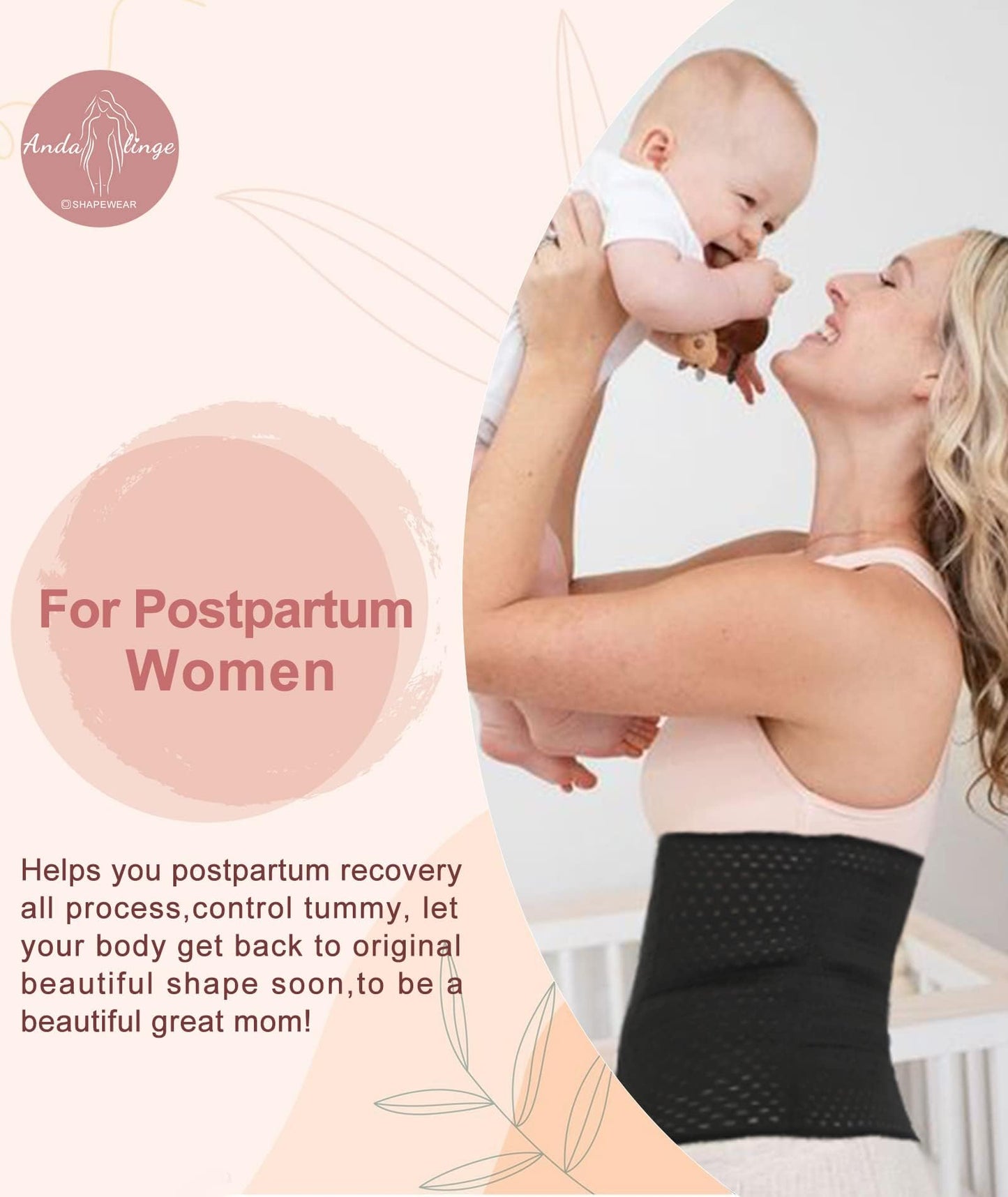 Waist Trainer for Women Lower Belly Fat Hourglass Body Shaper Waist Cincher Shapewear with Steel Bones Extender