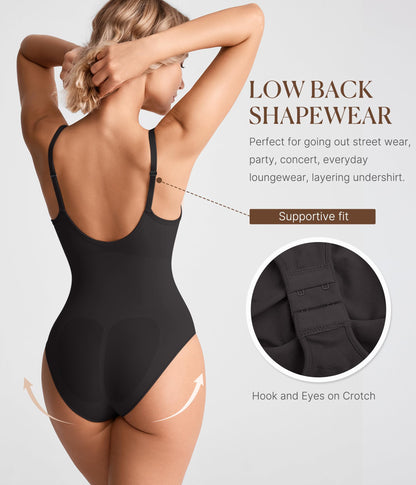 BRABIC Tummy Control Shapewear for Women Seamless Shapewear Bodysuit Body Shaper Waist Trainer Snatched Body Suit